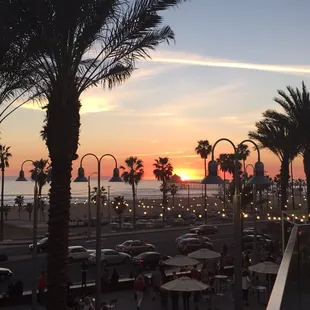 Great food &amp; amazing sunset view from the patio!