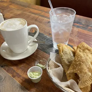 Beef Empanada, Chicken Empanada, Cafe, Cuban Authentic Sandwich.