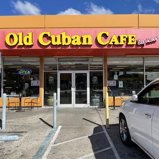 the front of the restaurant