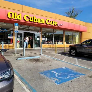 the front of the restaurant