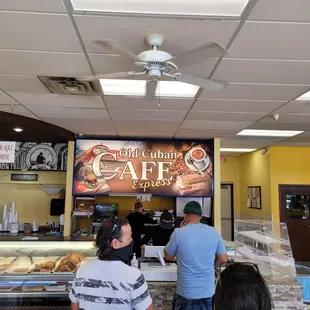 customers at the counter
