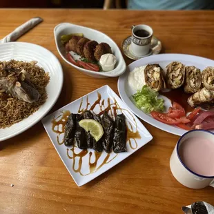 Lamb Kabsa, Yalinge, Falafel, Chicken Shawarma