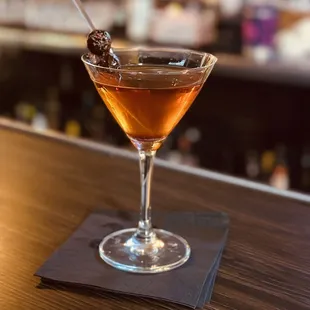 an old fashioned martini