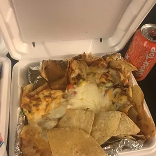 Clark street nacho with pulled pork