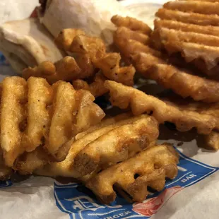 Waffle fries
