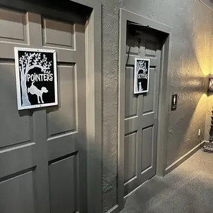 Bathrooms have cute themed names