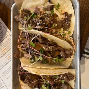 Korean Steak Tacos