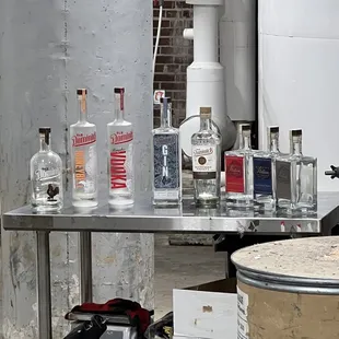 White liquor gin / vodka made by distillery Tour.