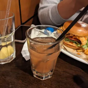 Strawberry margarita. Said it was strong, not much strawberry flavor lol