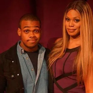 Throwback picture of Laverne Cox and I from Oitnb (Orange is the New Black). She was absolutely lovely!