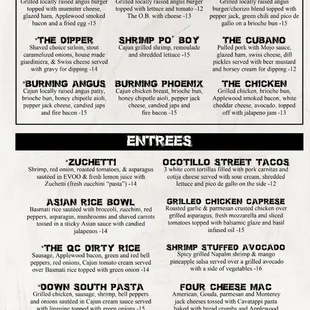 Menu Part 2 as of 5/27/21