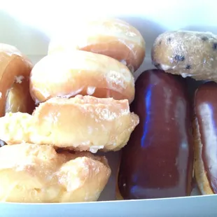 8 tasty donuts + coffee, $7. Nice!