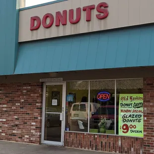 a clock in the window