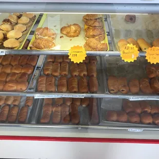 a display of pastries