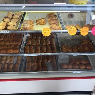 a display of pastries