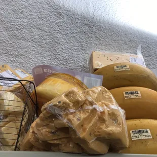 a variety of breads and pastries