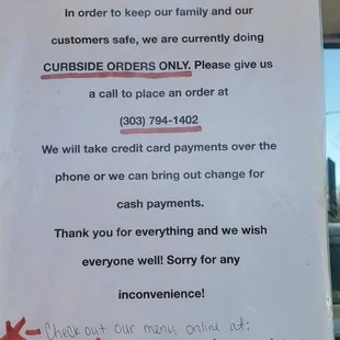 Curbside info