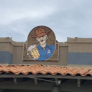 Sign on the exterior of the building