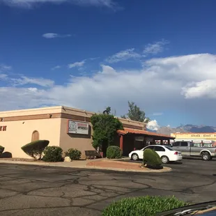 the outside of the building