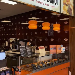 Order counter &amp; donut display