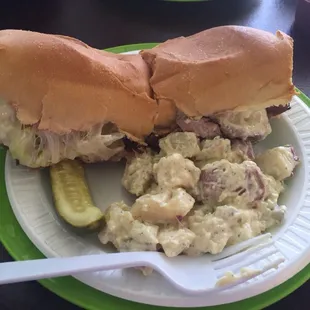 Roast beef &amp; Potato salad