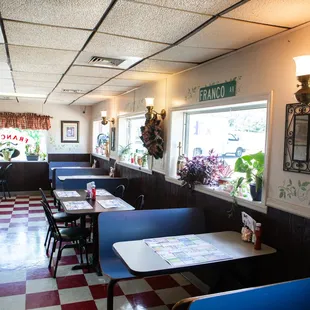 the interior of the restaurant