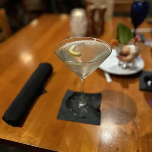 A vesper. Which was frankly perfection.