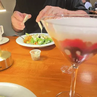 Chocolate/strawberry martini