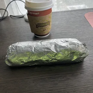 Breakfast burrito. Enough for 2.