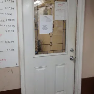 Door to the dining hall