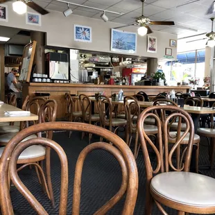 the interior of a restaurant