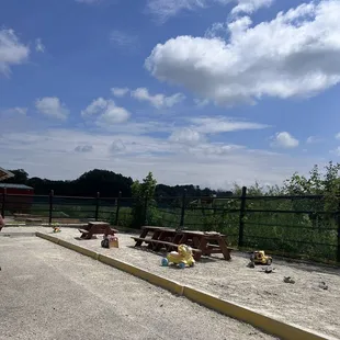 Gravel area for kids