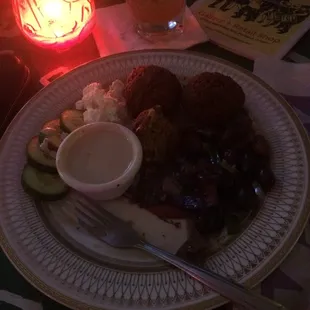 a plate of food