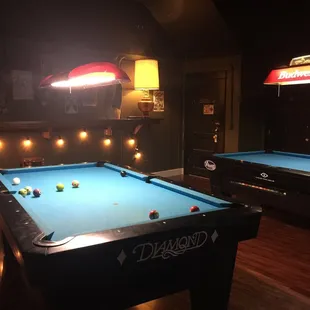 Pool tables, $.75 a game, new tables since my first post in 2017