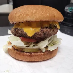 a cheeseburger