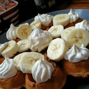 Banana Pecan Waffle