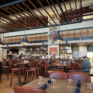 High tops, tables or a booth, you choose.