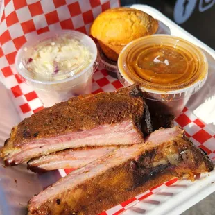 3 Bones pork rib plate
