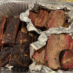 ribs in foil