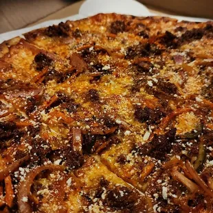 Chorizo pizza