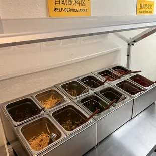 Self Service Toppings Bar
