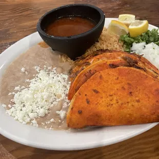 Quesa Birria Combination Meal