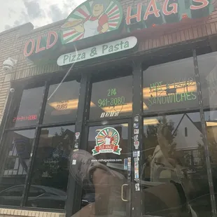 the front of the restaurant