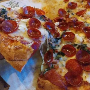 Old Hag's Triple Pepperoni w/ ricotta and spinach