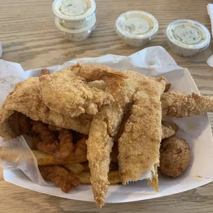 Fried Fish and clams dinner .... SO GOOD