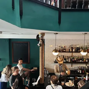 Inside the bar
