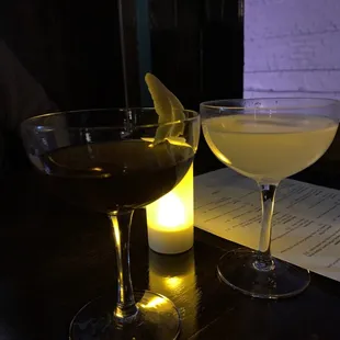 Old fashioned and French 75