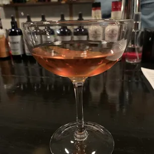 The mustachioed bartender/owner made this to order. Bourbon based, phenomenal.