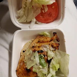 Grilled chicken sandwich