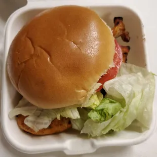 Grilled chicken sandwich